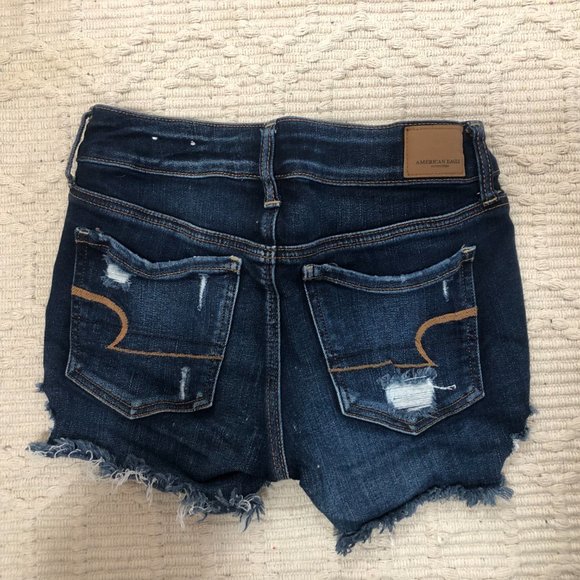 American Eagle Distressed Midi Shorts - Picture 2 of 4